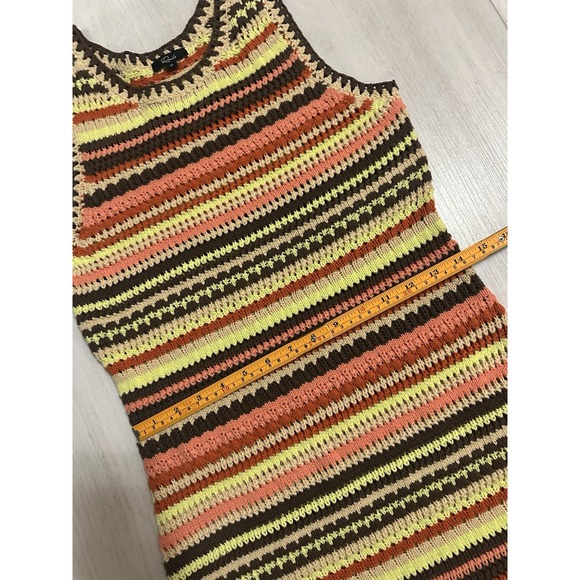 Rails Coco Dress Multi Sz M - Stripe Knit Crochet - Picture 6 of 10